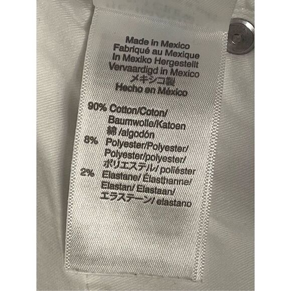 J. Crew curvy toothpick Denim Women’s White jeans size 28 (2186) - Picture 8 of 8